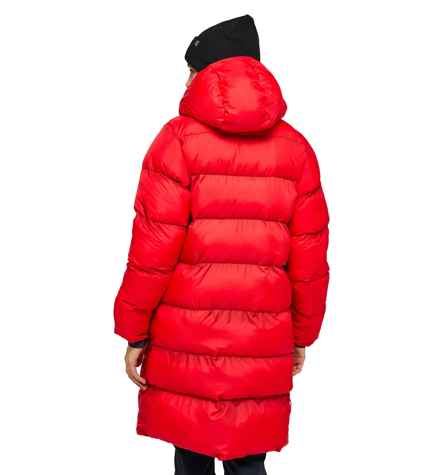 Long Mimic Parka Women Poppy Red