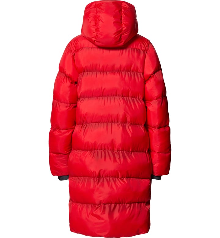 Long Mimic Parka Women Poppy Red