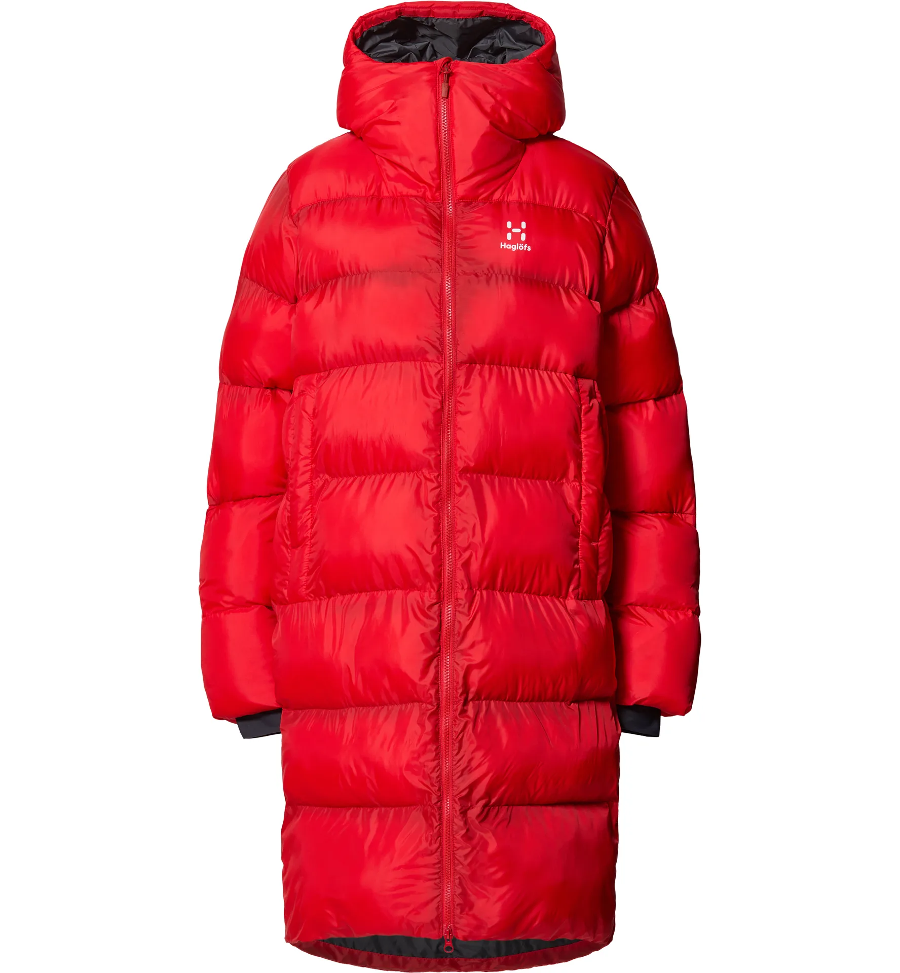Long Mimic Parka Women Poppy Red
