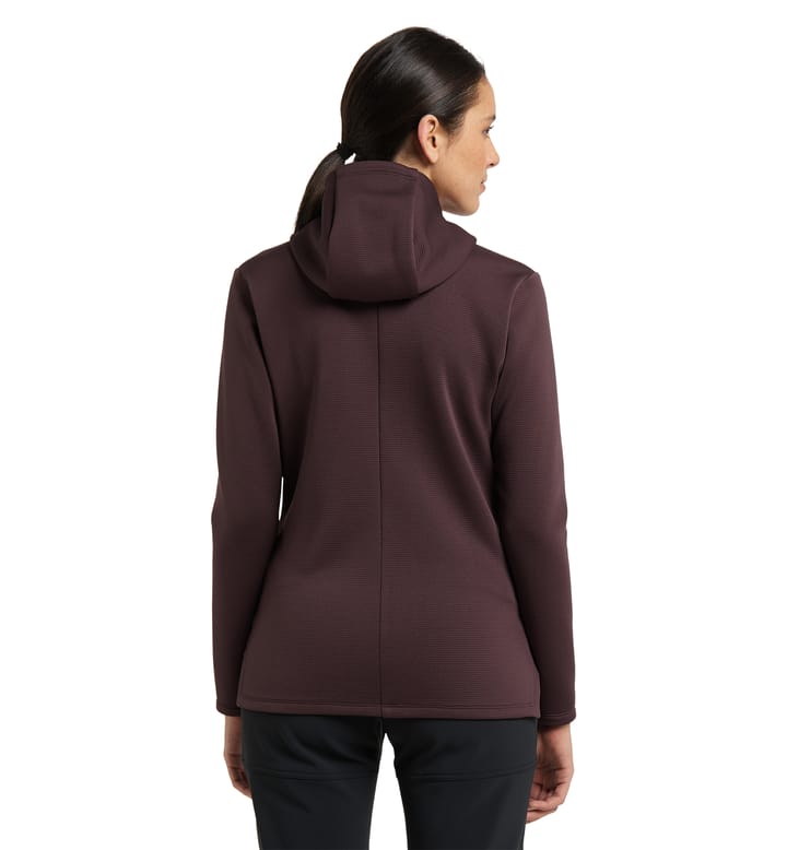 Willow Mid Hood Women Burgundy Brown