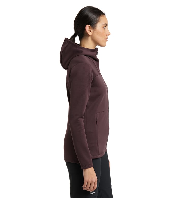 Willow Mid Hood Women Burgundy Brown