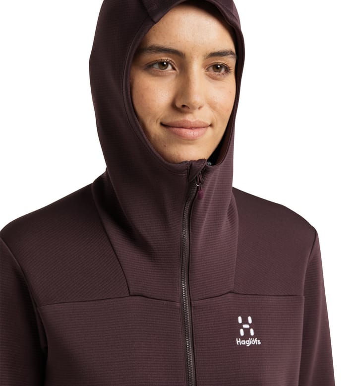 Willow Mid Hood Women Burgundy Brown