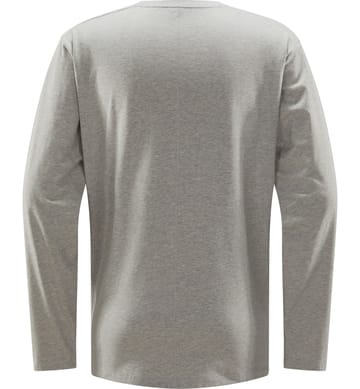 Curious Long Sleeve Tee Men Grey Melange