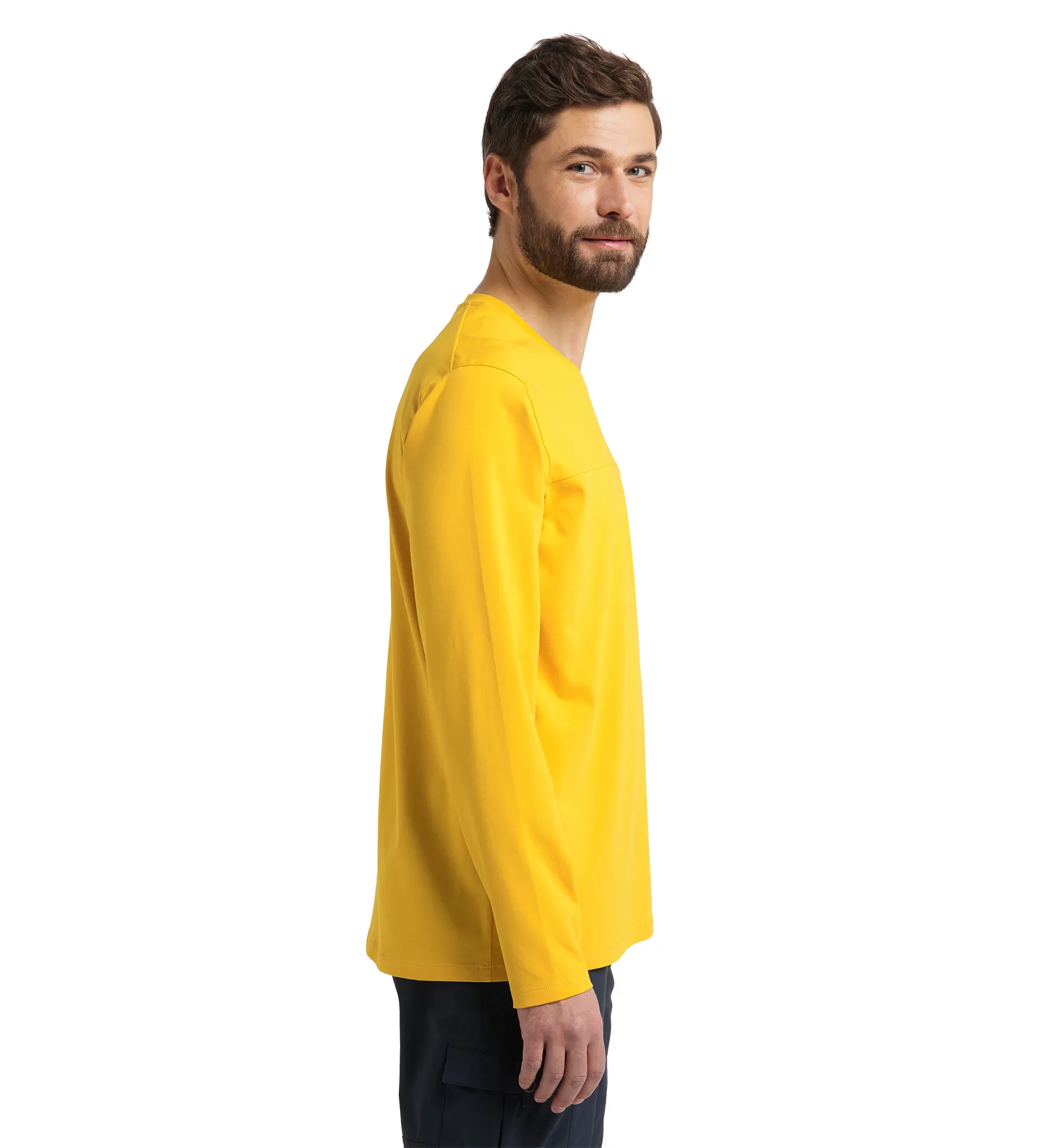 Curious Long Sleeve Men Pumpkin Yellow