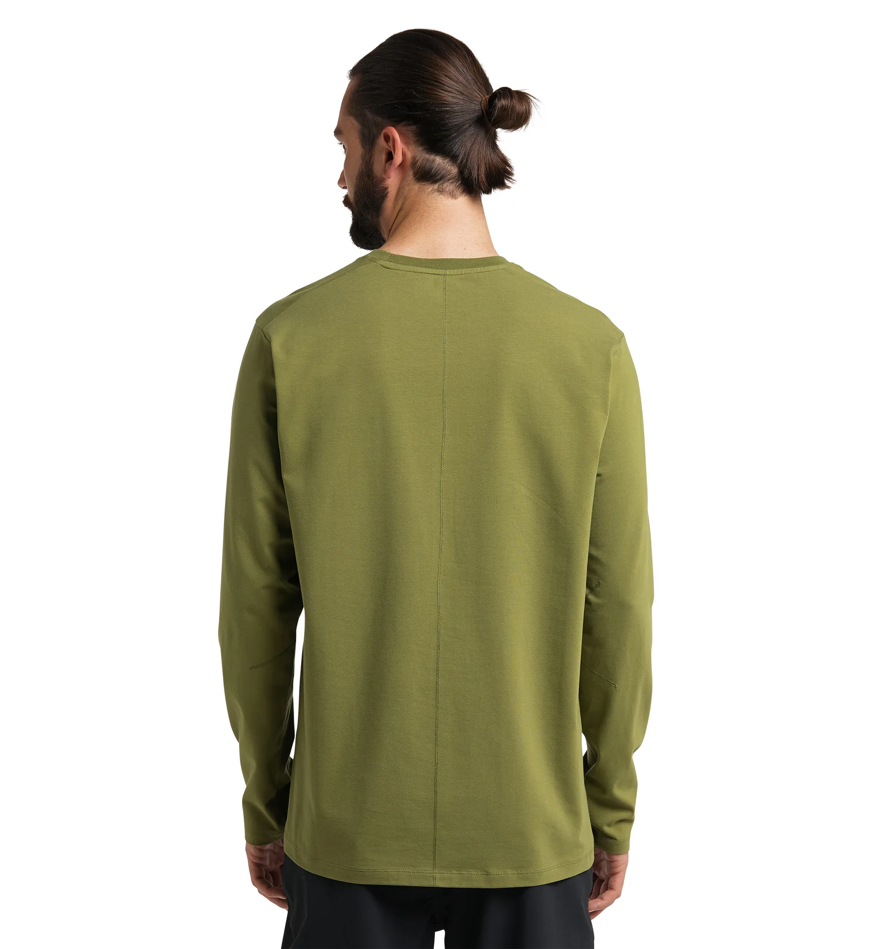 Curious Long Sleeve Tee Men Olive Green