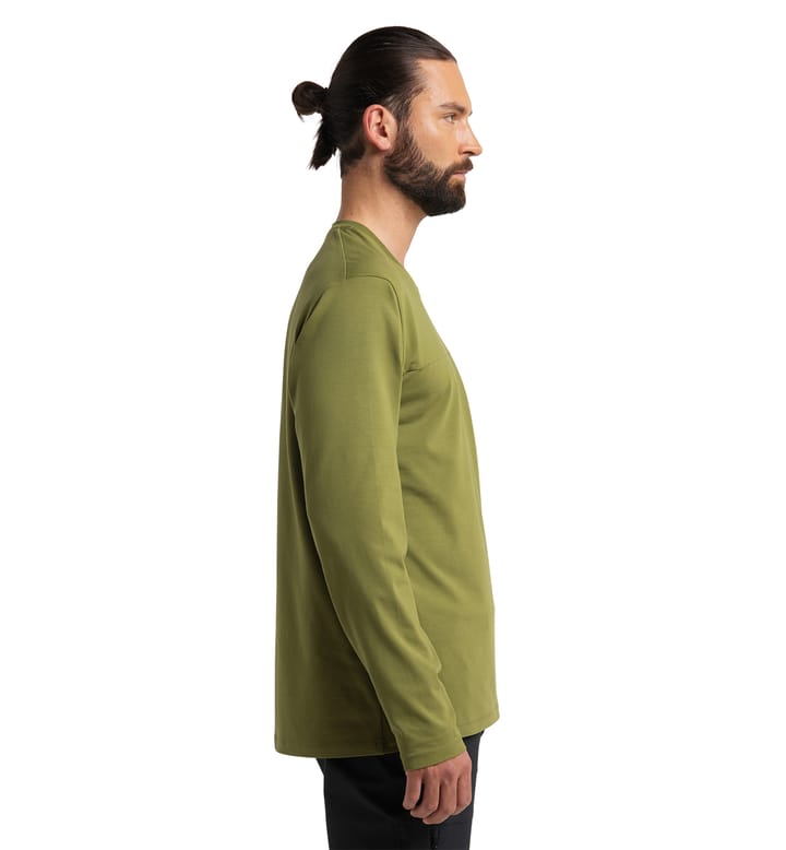 Curious Long Sleeve Tee Men Olive Green