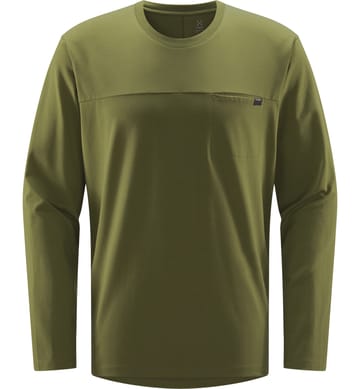 Curious Long Sleeve Tee Men Olive Green