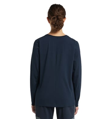 Curious Long Sleeve Tee Women Tarn Blue