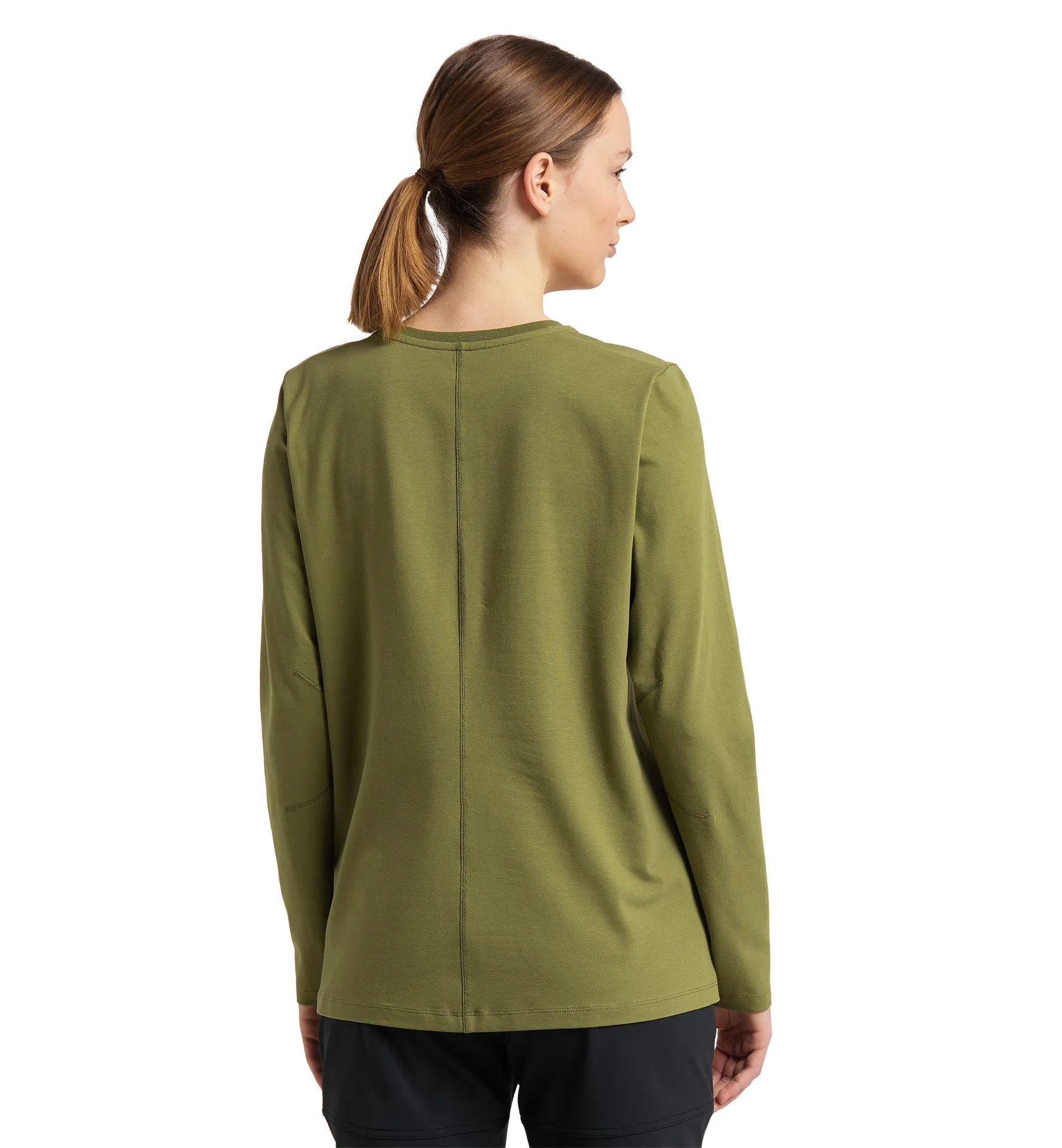 Curious Long Sleeve Tee Women Olive Green