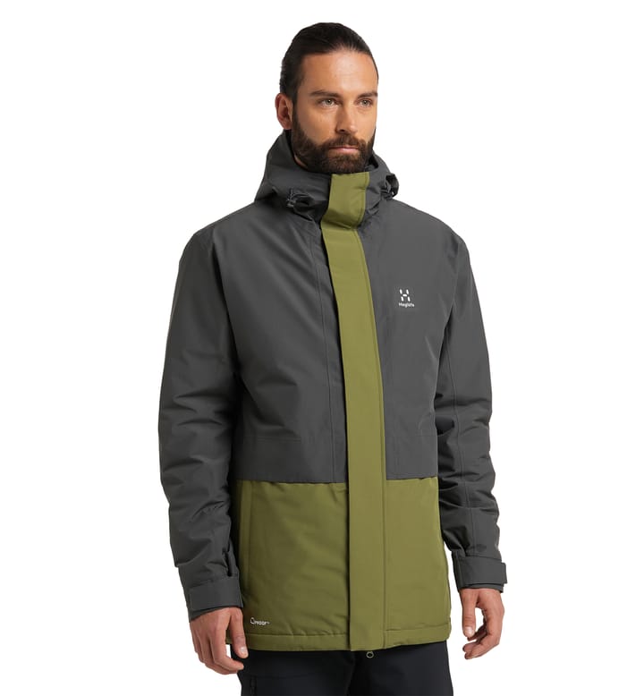 Salix Proof Mimic Parka Men Magnetite/Olive Green