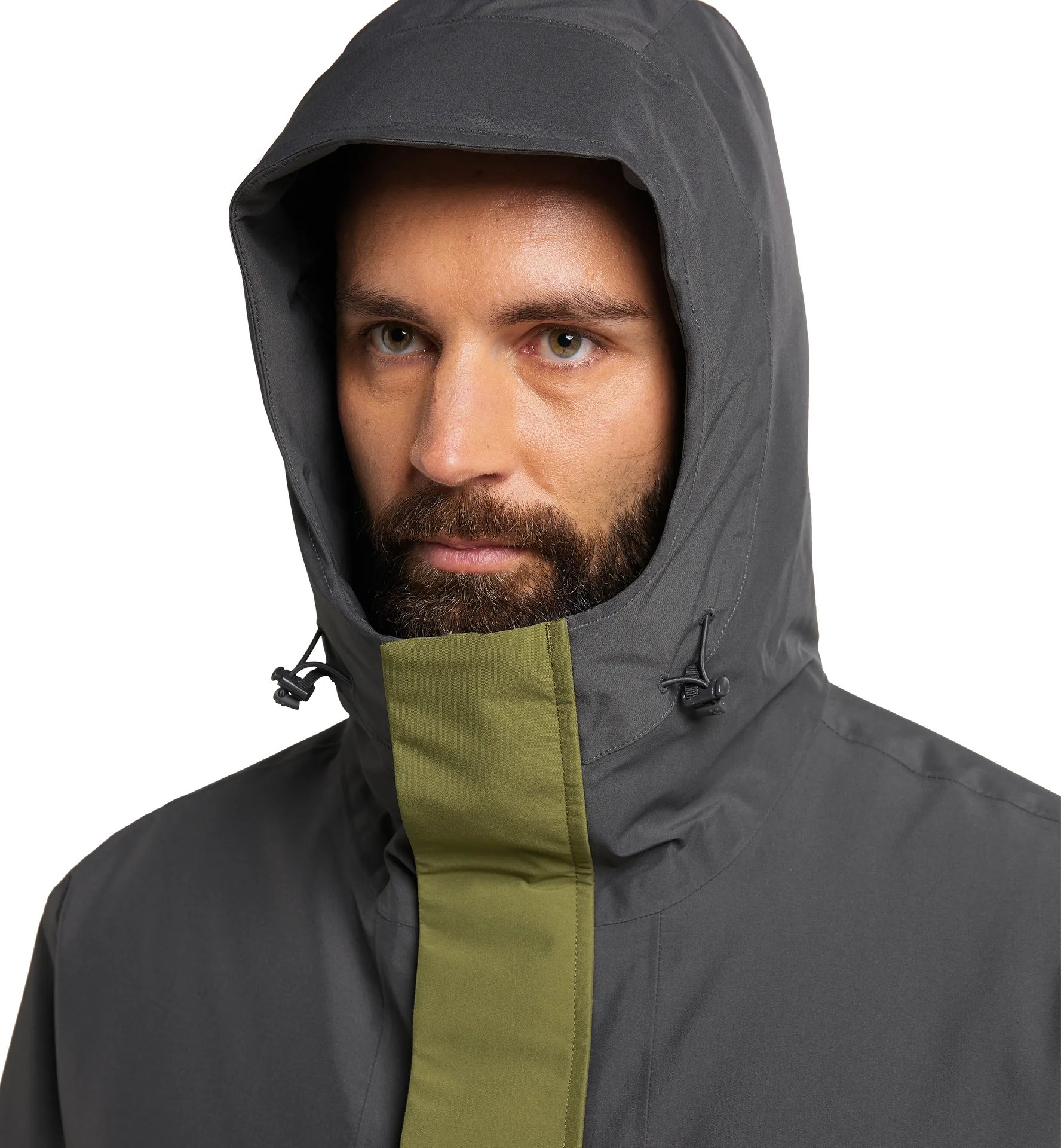 Salix Proof Mimic Parka Men Magnetite/Olive Green