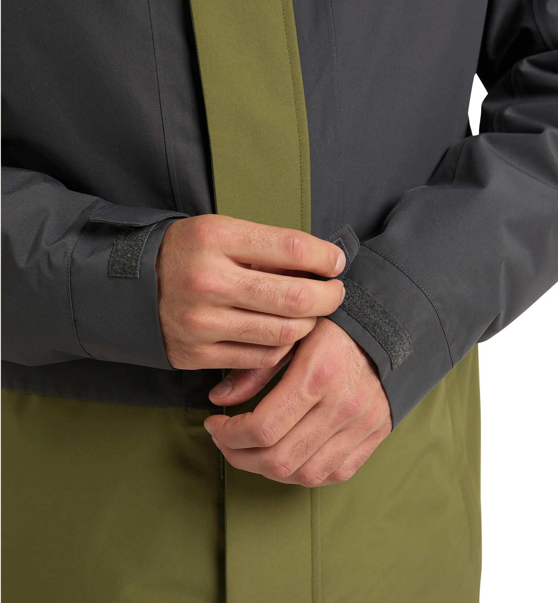 Salix Proof Mimic Parka Men Magnetite/Olive Green