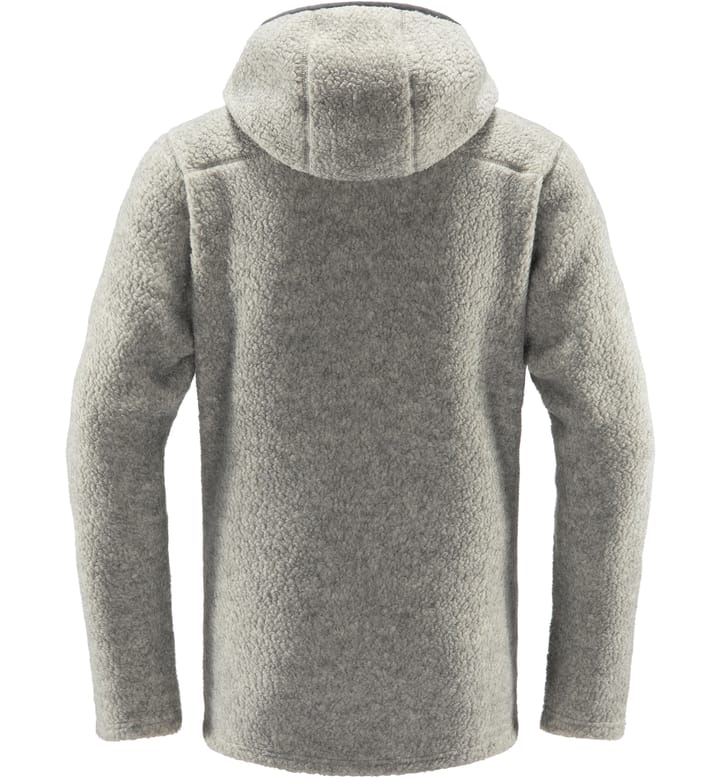 Pile Hood Men Grey Melange