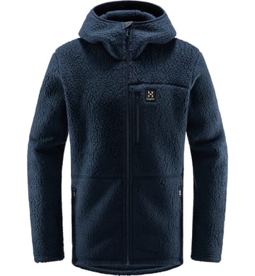 Pile Hood Men Tarn Blue