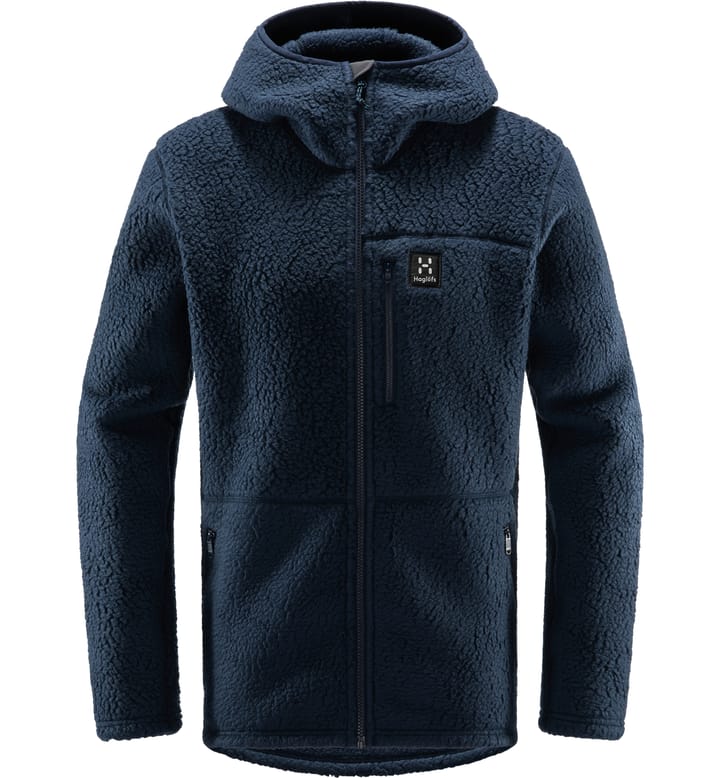 Pile Hood Men Tarn Blue