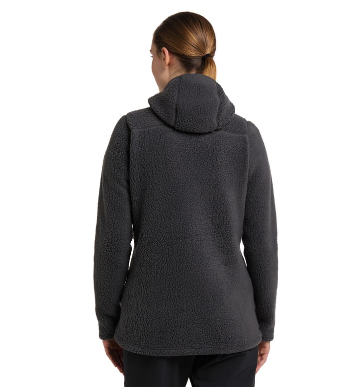 Pile Hood Women Magnetite