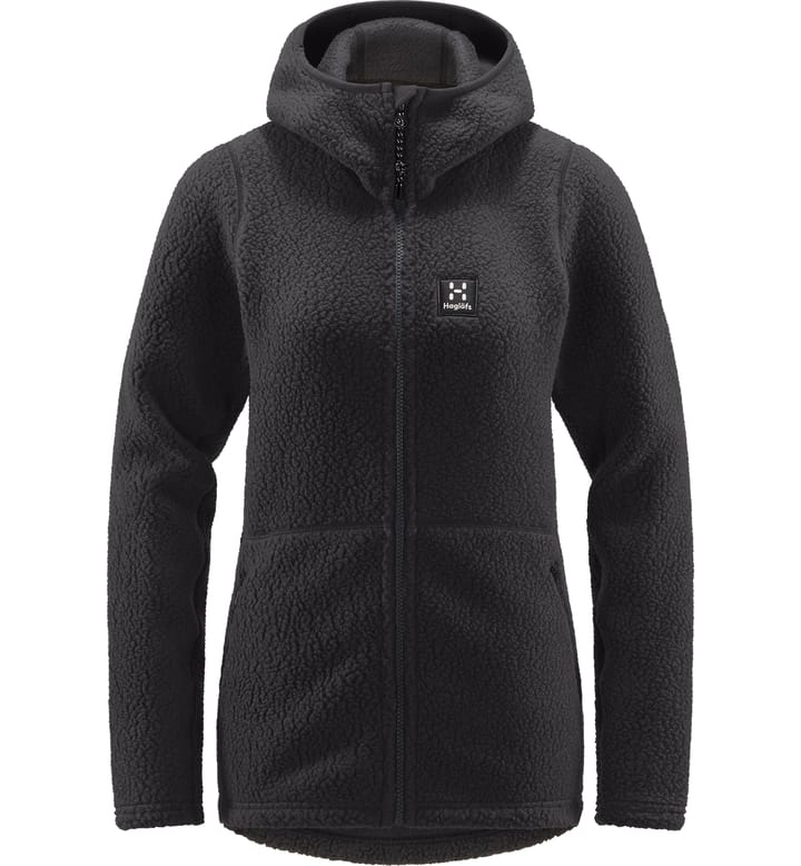 Pile Hood Women Magnetite