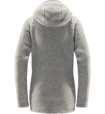 Pile Hood Women Grey Melange