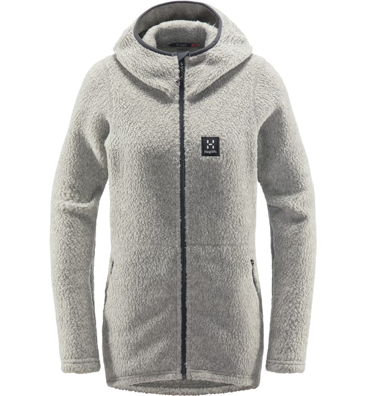 Pile Hood Women Grey Melange