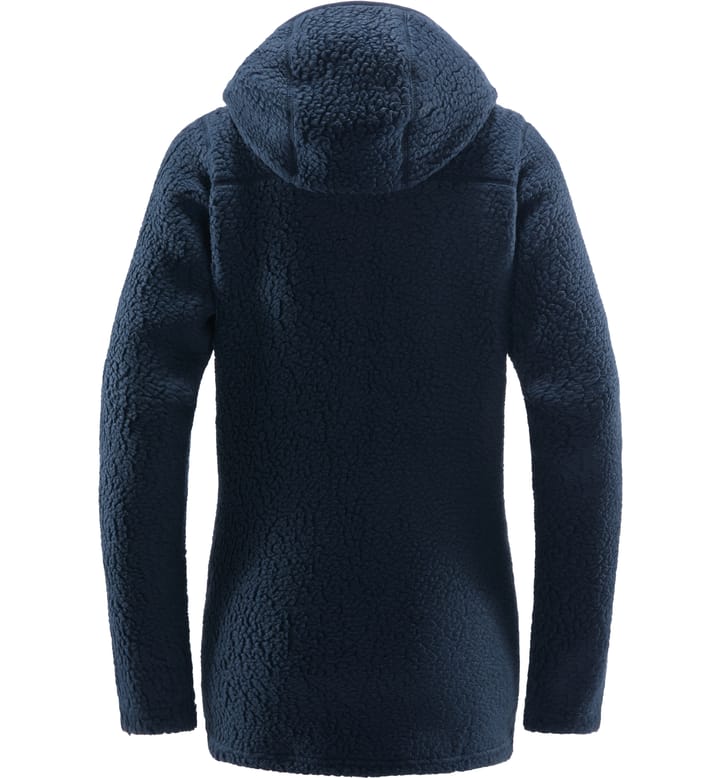 Pile Hood Women Tarn Blue