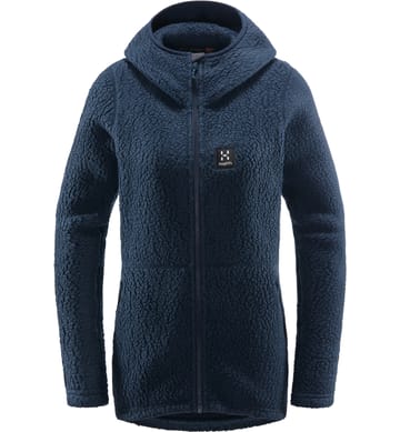 Pile Hood Women Tarn Blue