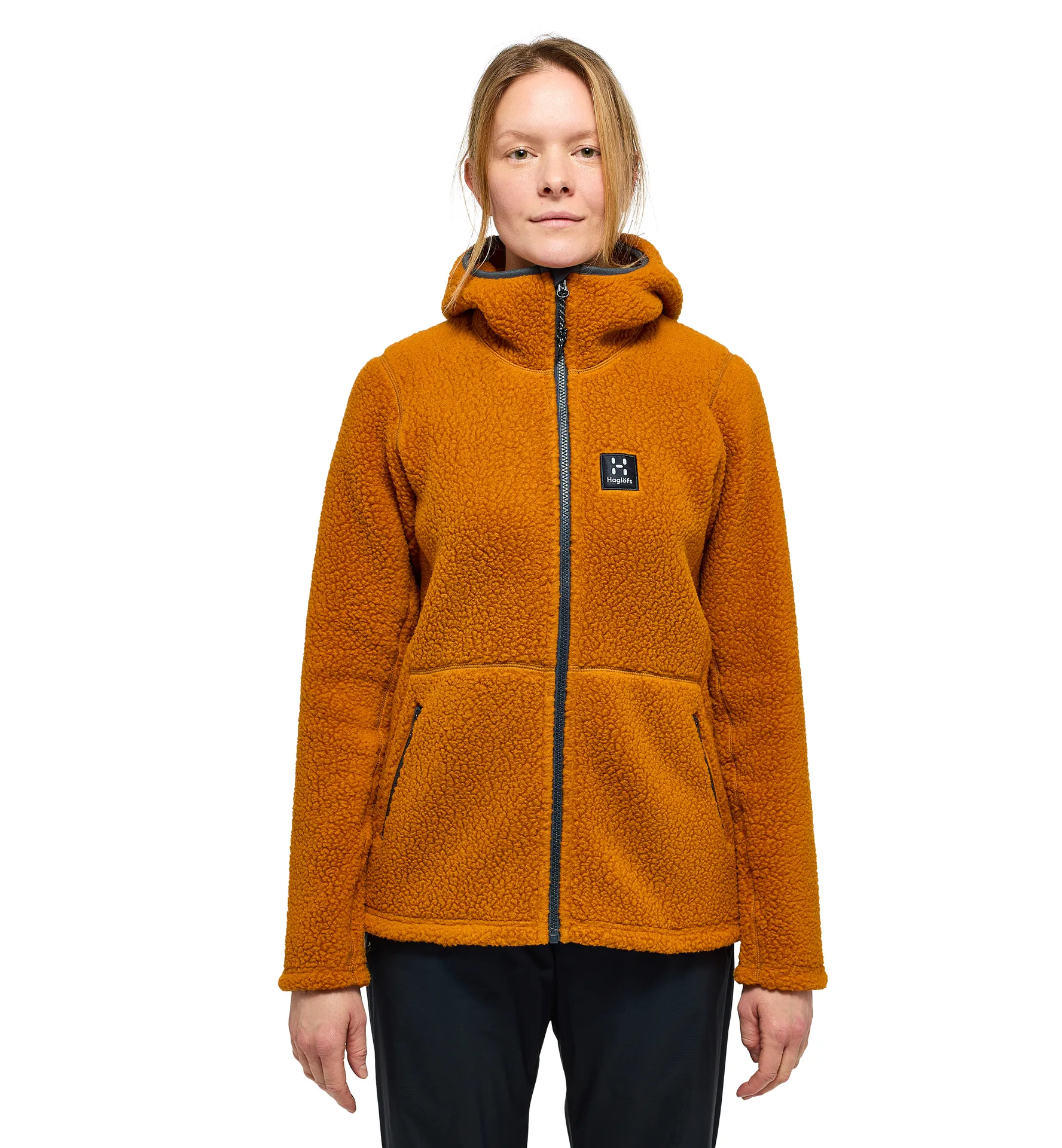 Pile Hood Women Golden Brown