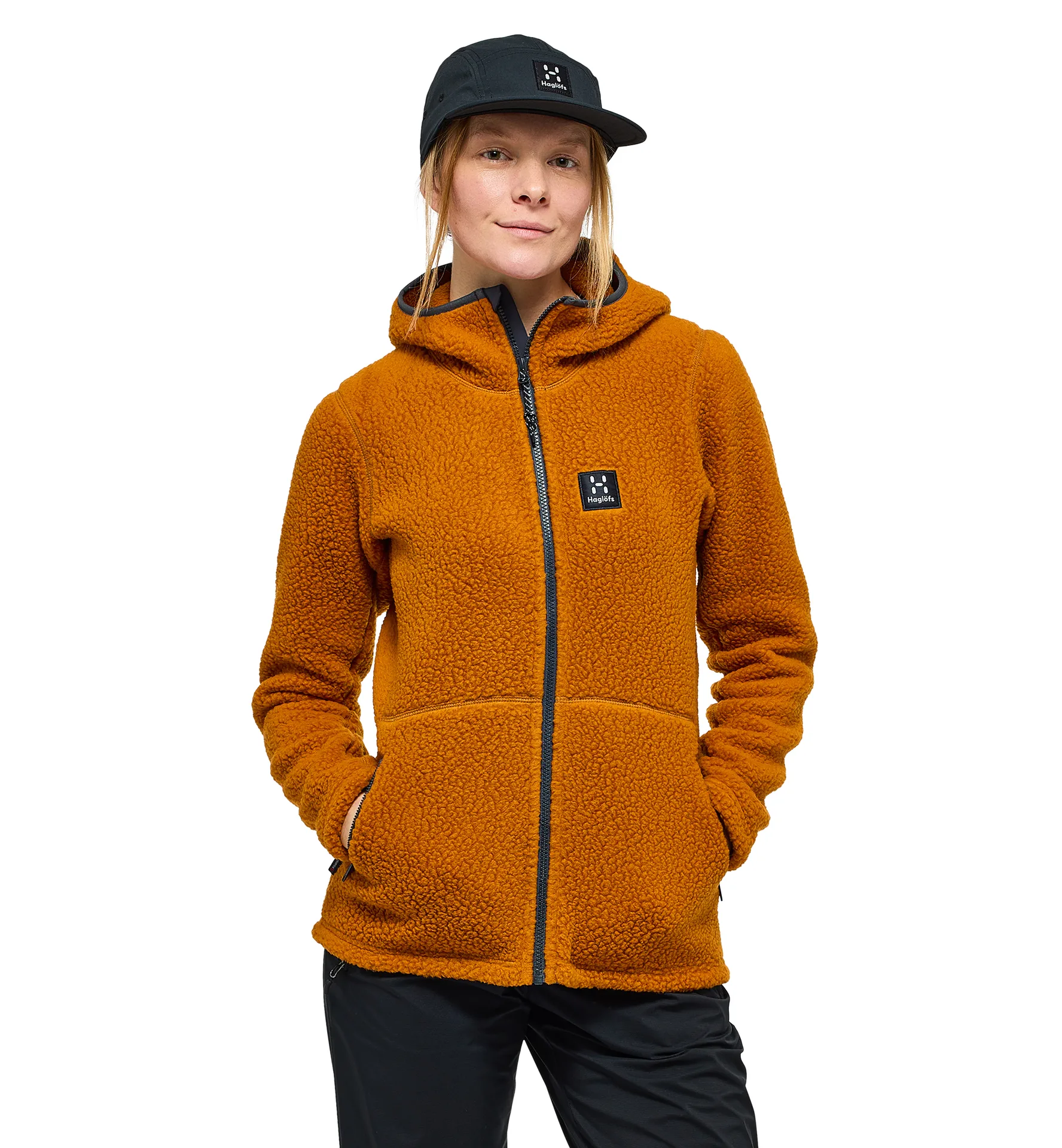 Pile Hood Women Golden Brown