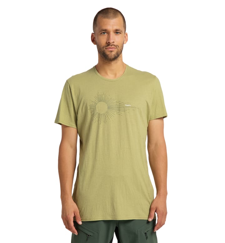 Träd Tee Print Men Thyme Green