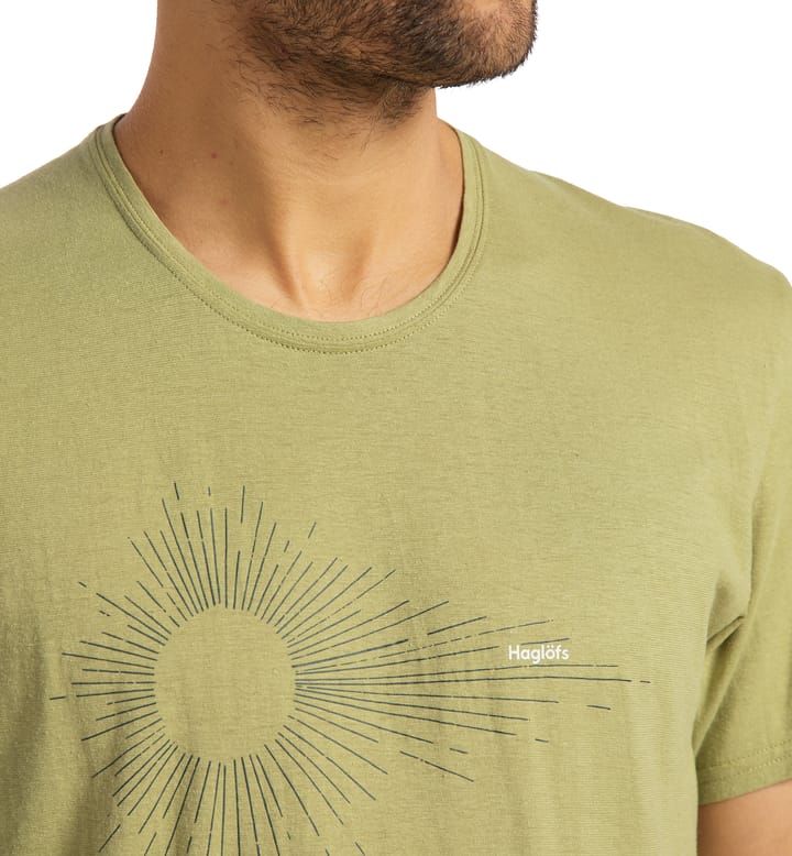 Träd Tee Print Men Thyme Green