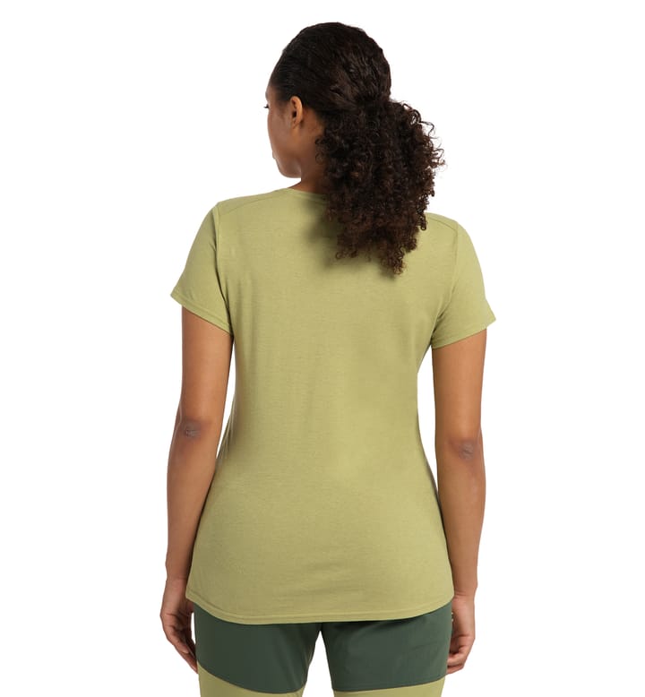 Träd Tee Print Women Thyme Green