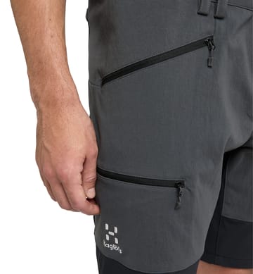 Mid Slim Shorts Men Magnetite/True black