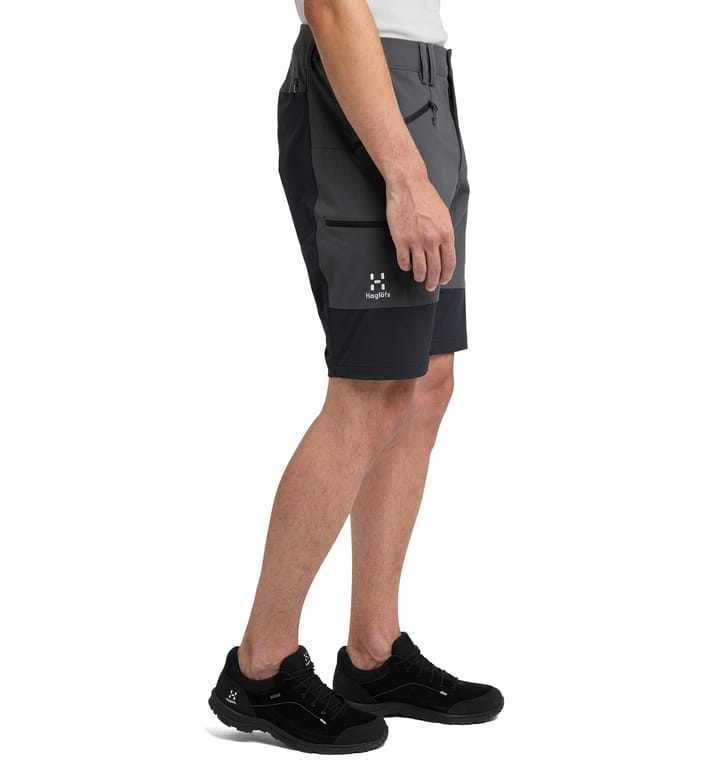 Mid Slim Shorts Men Magnetite/True Black