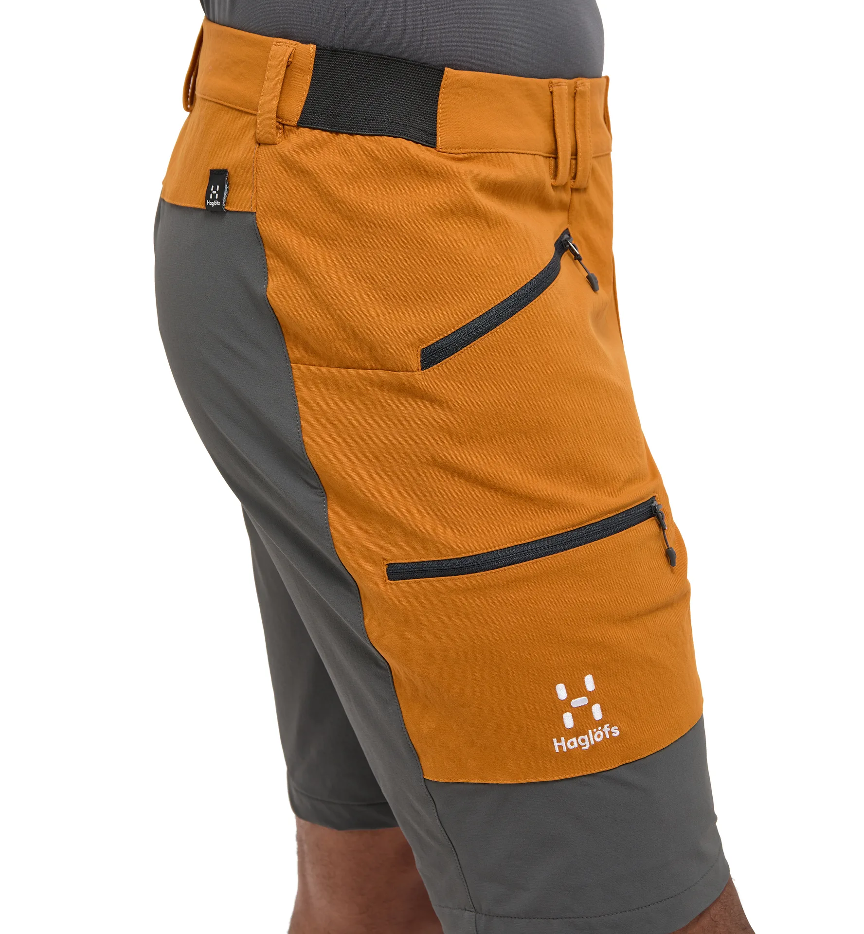 Mid Slim Shorts Men Golden Brown/Magnetite