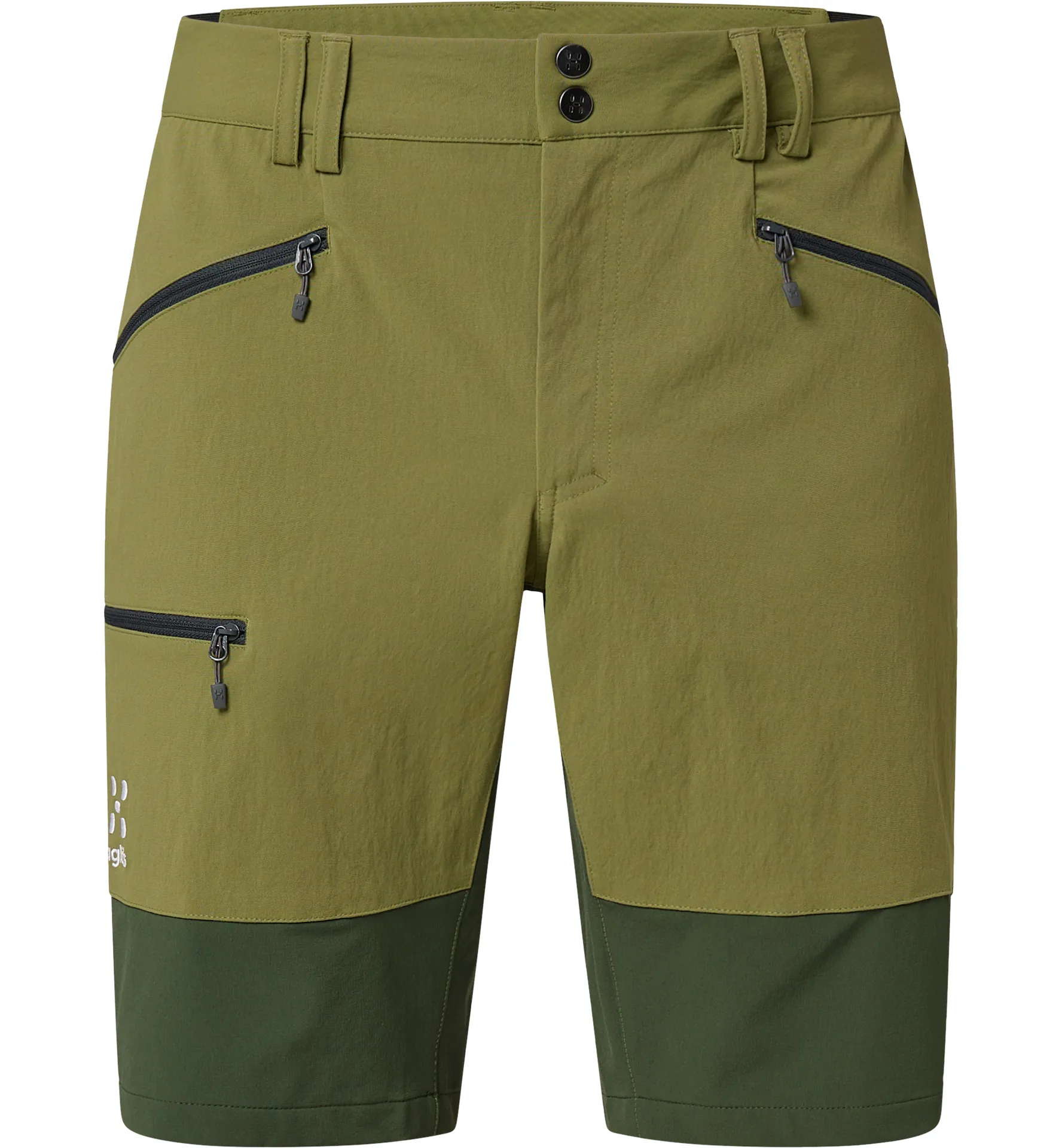 Mid Slim Shorts Men Olive Green/Seaweed Green