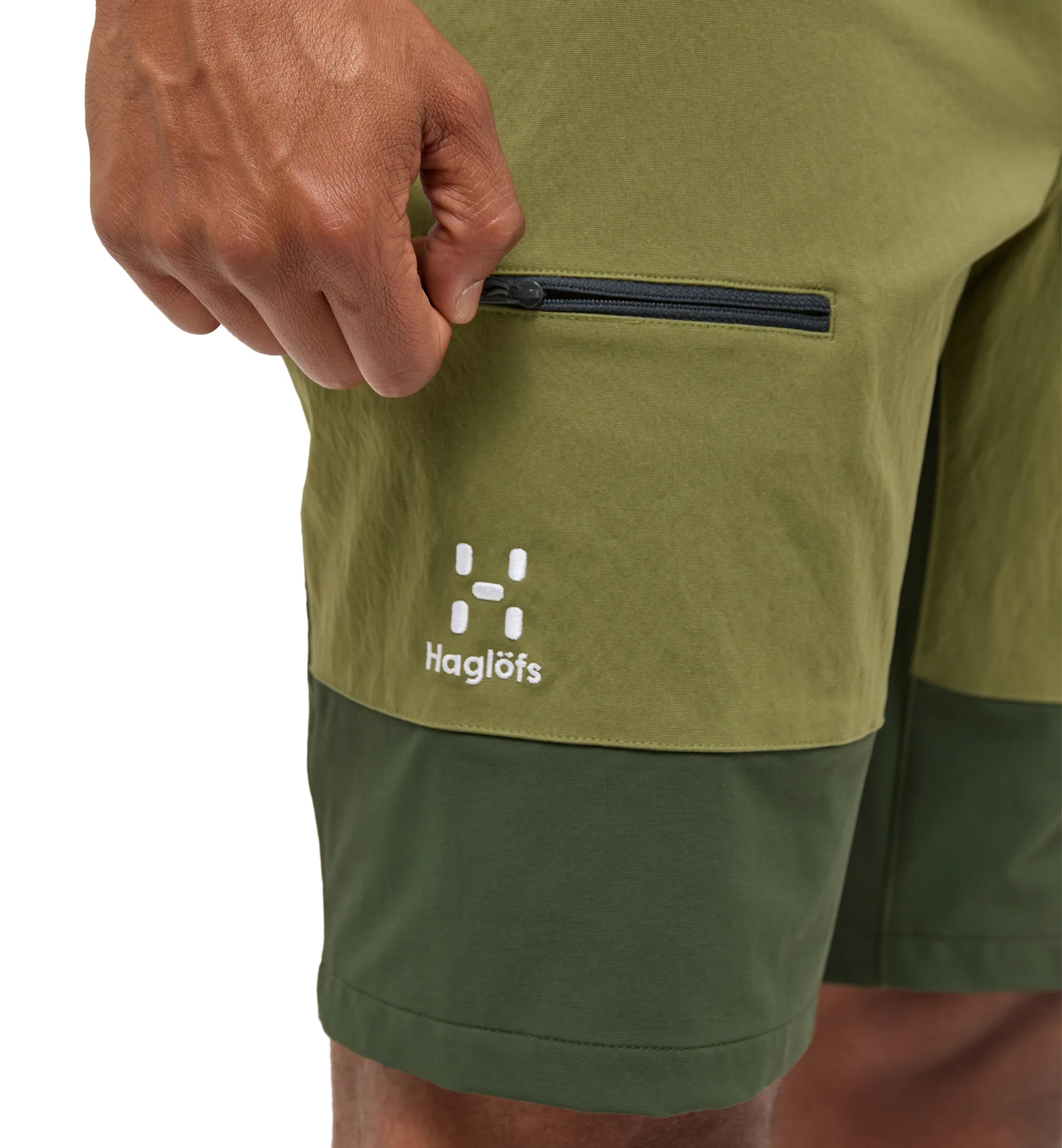 Mid Slim Shorts Men Olive Green/Seaweed Green