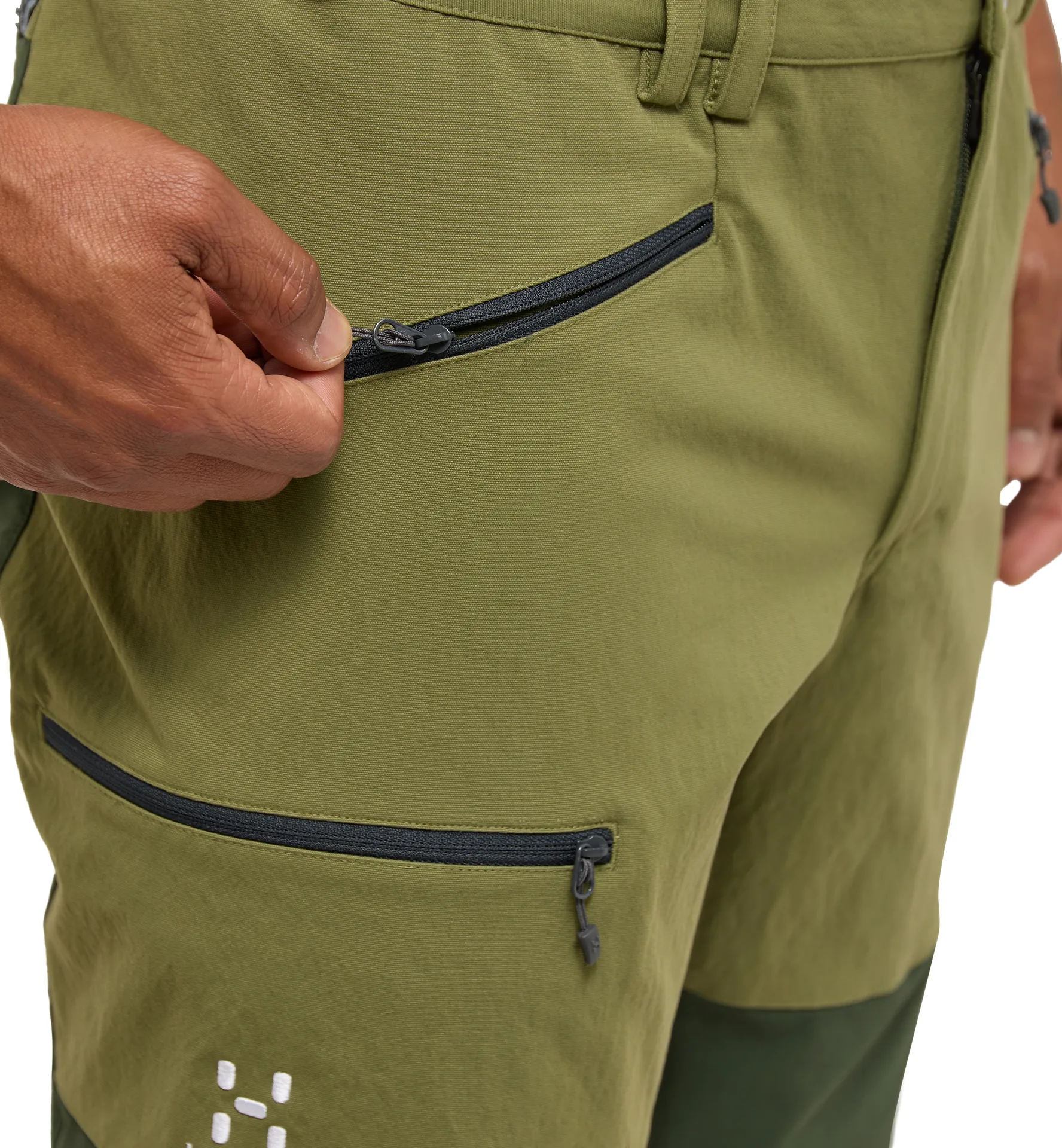 Mid Slim Shorts Men Olive Green/Seaweed Green