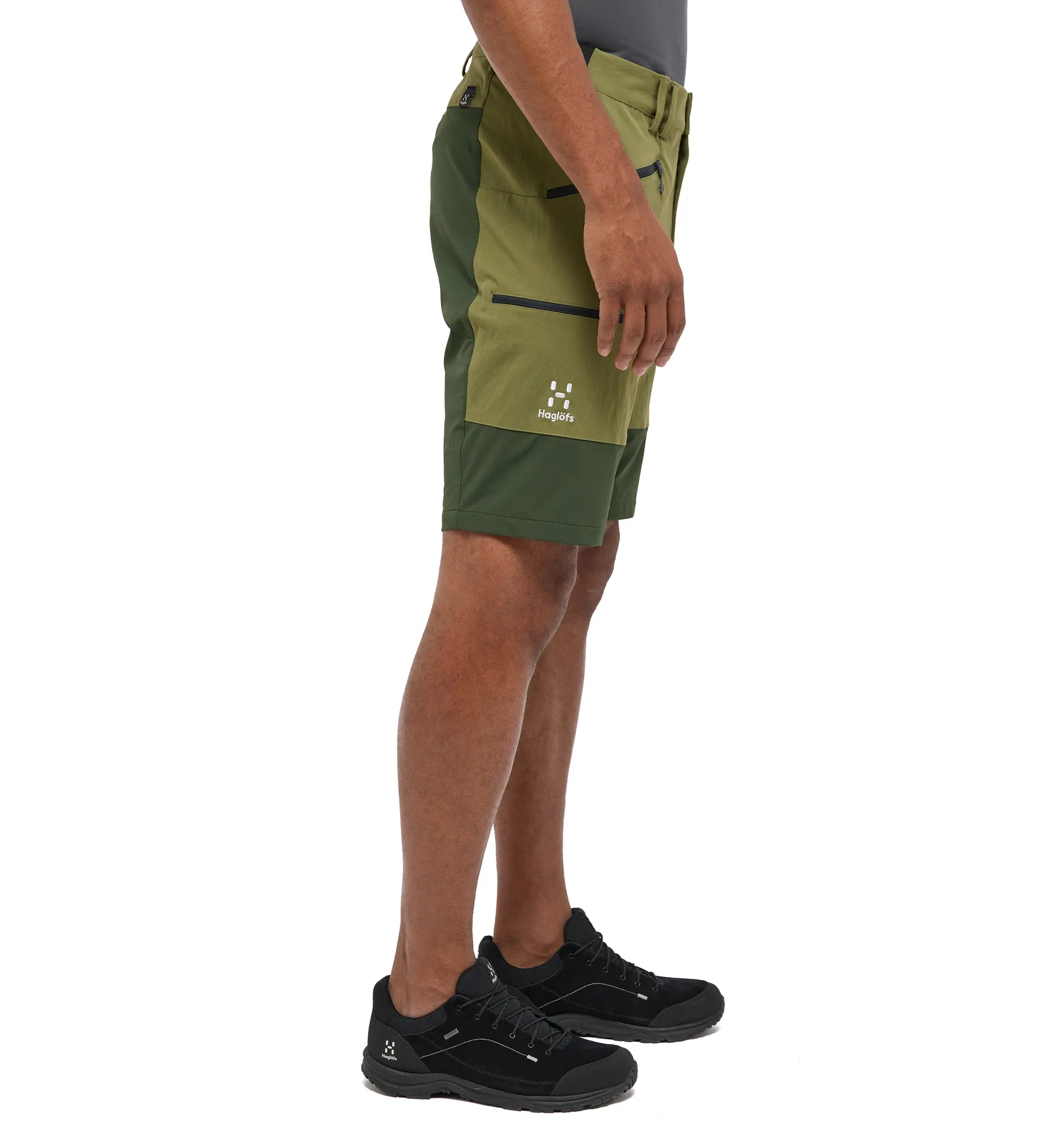 Mid Slim Shorts Men Olive Green/Seaweed Green
