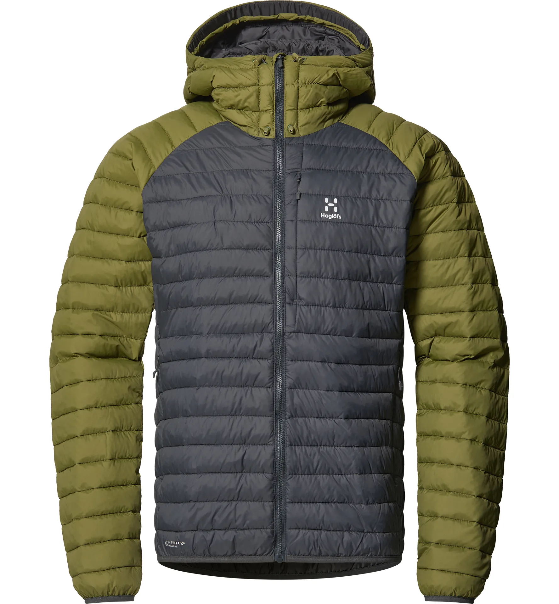 Zed Mimic Hood Men Magnetite/Olive Green