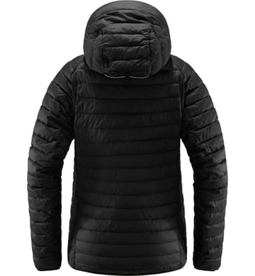 Zed Mimic Hood Women True Black Solid