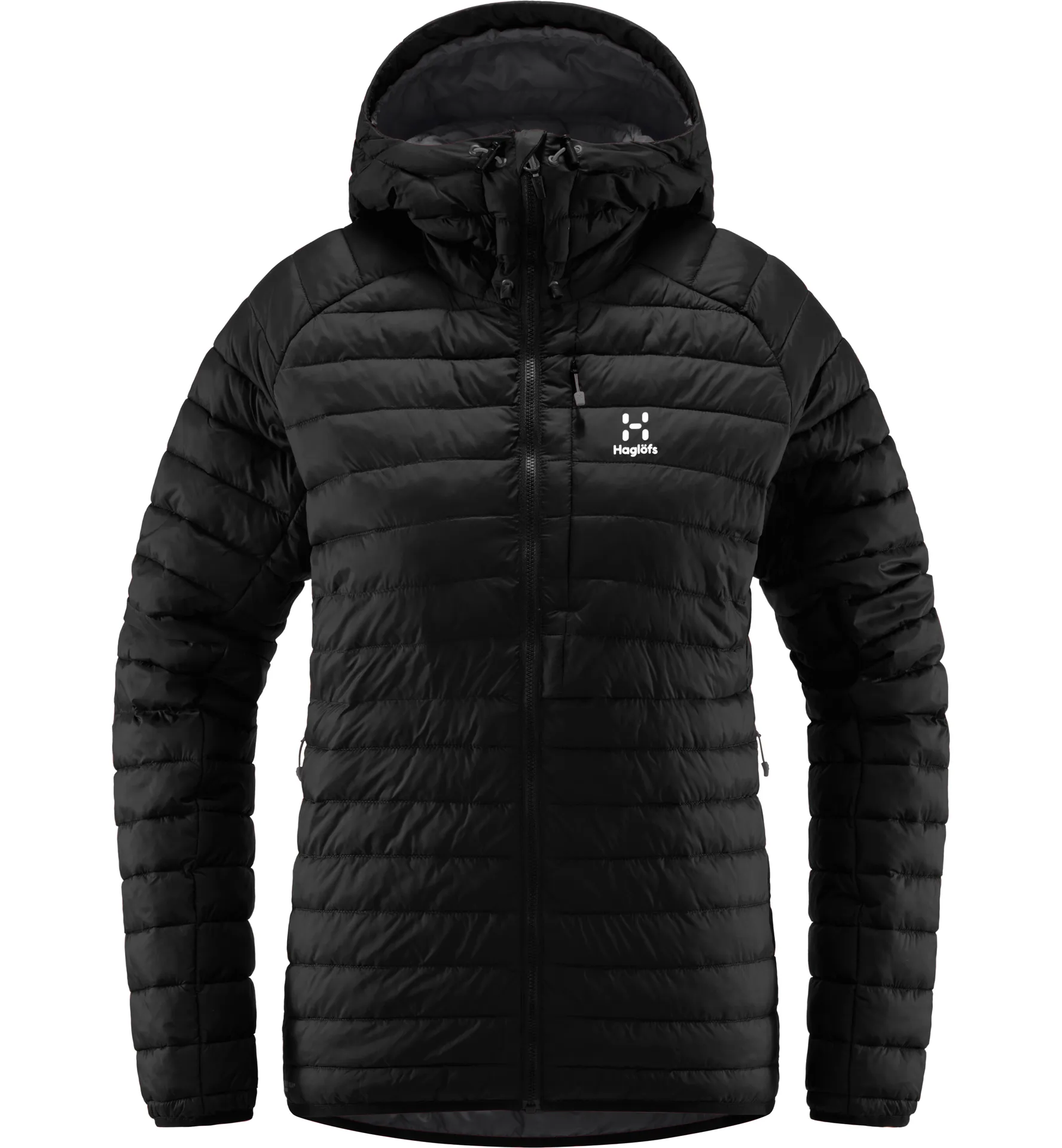 Zed Mimic Hood Women True Black Solid