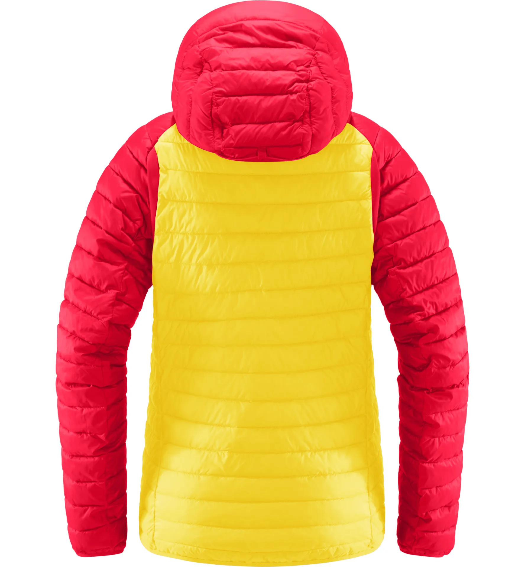 Zed Mimic Hood Women Pumpkin Yellow/Scarlet Red