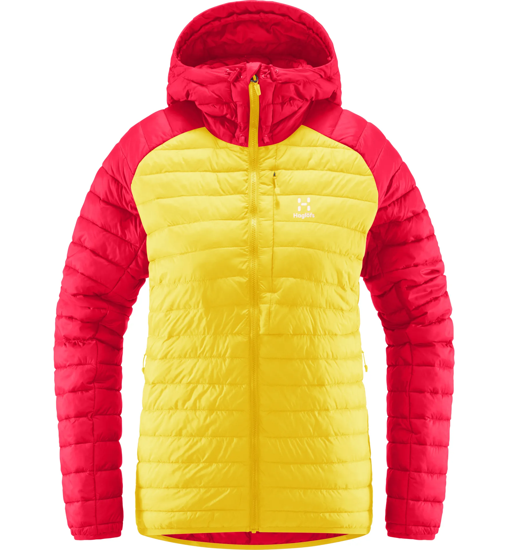 Zed Mimic Hood Women Pumpkin Yellow/Scarlet Red