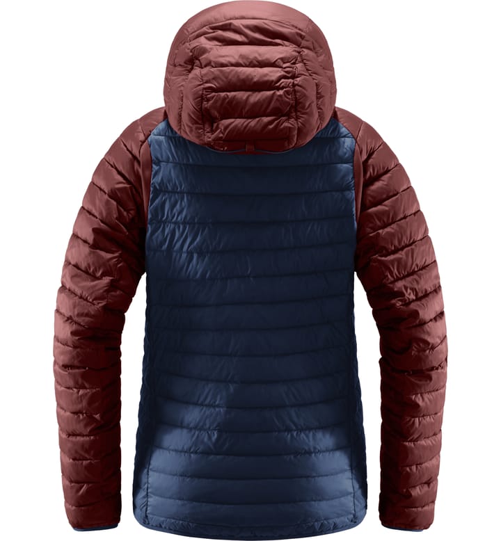 Zed Mimic Hood Women Tarn Blue/Maroon Red