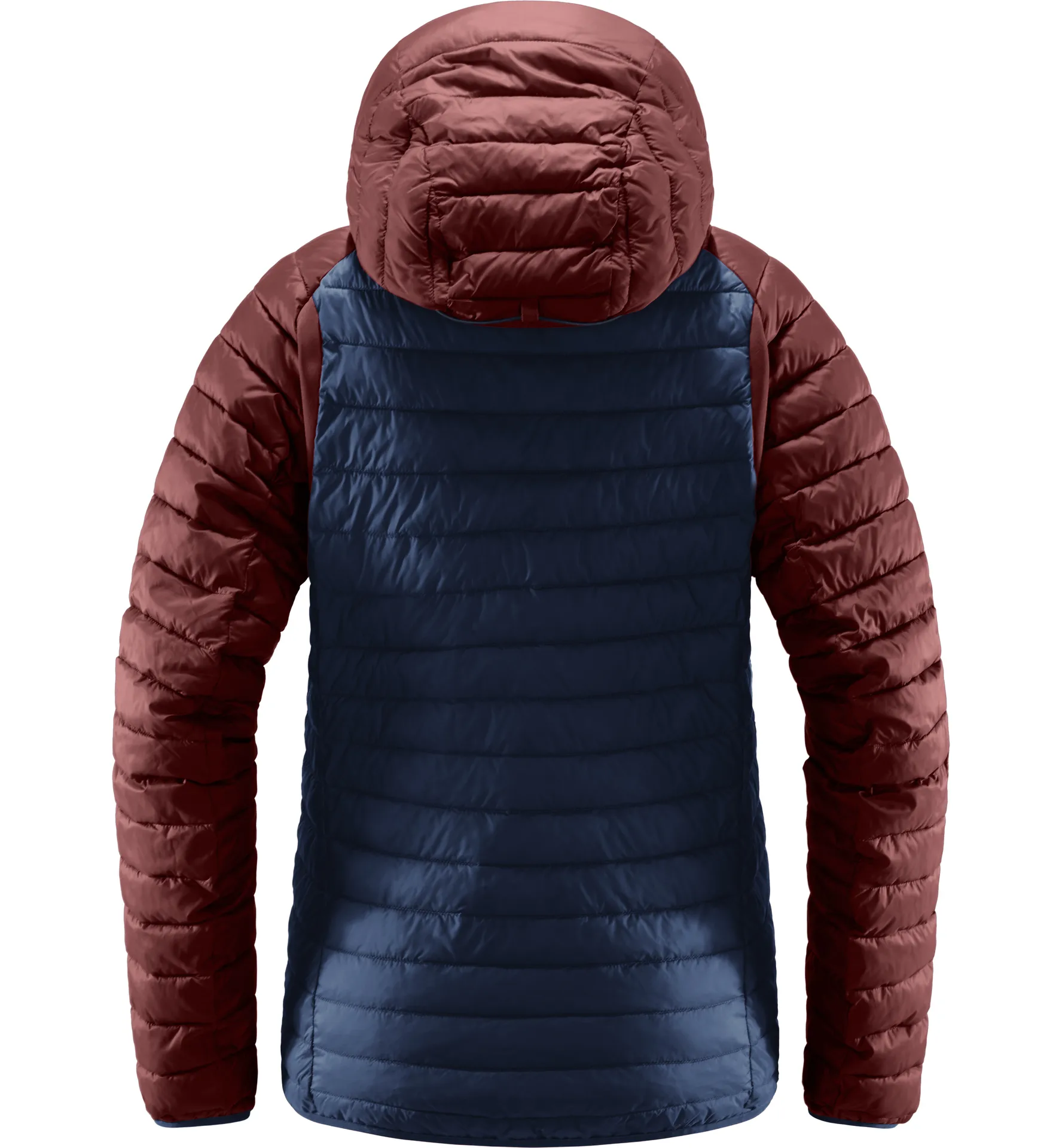 Zed Mimic Hood Women Tarn Blue/Maroon Red