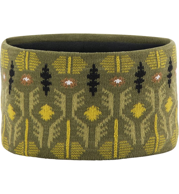 Mountain Jaquard Headband Olive Green Pattern