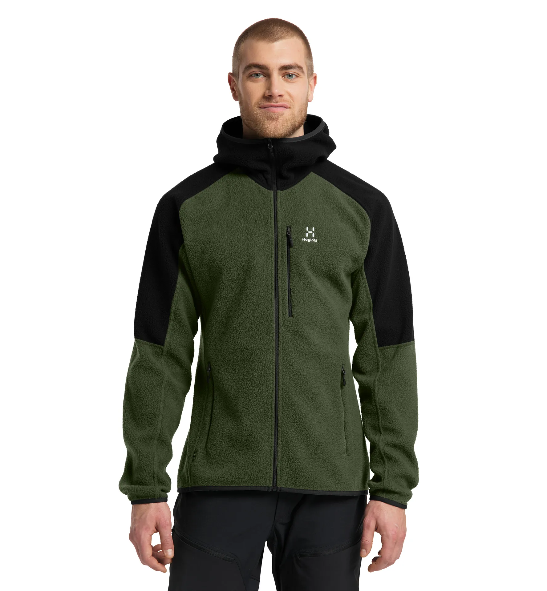 Lava Hood Men Seaweed Green/True Black