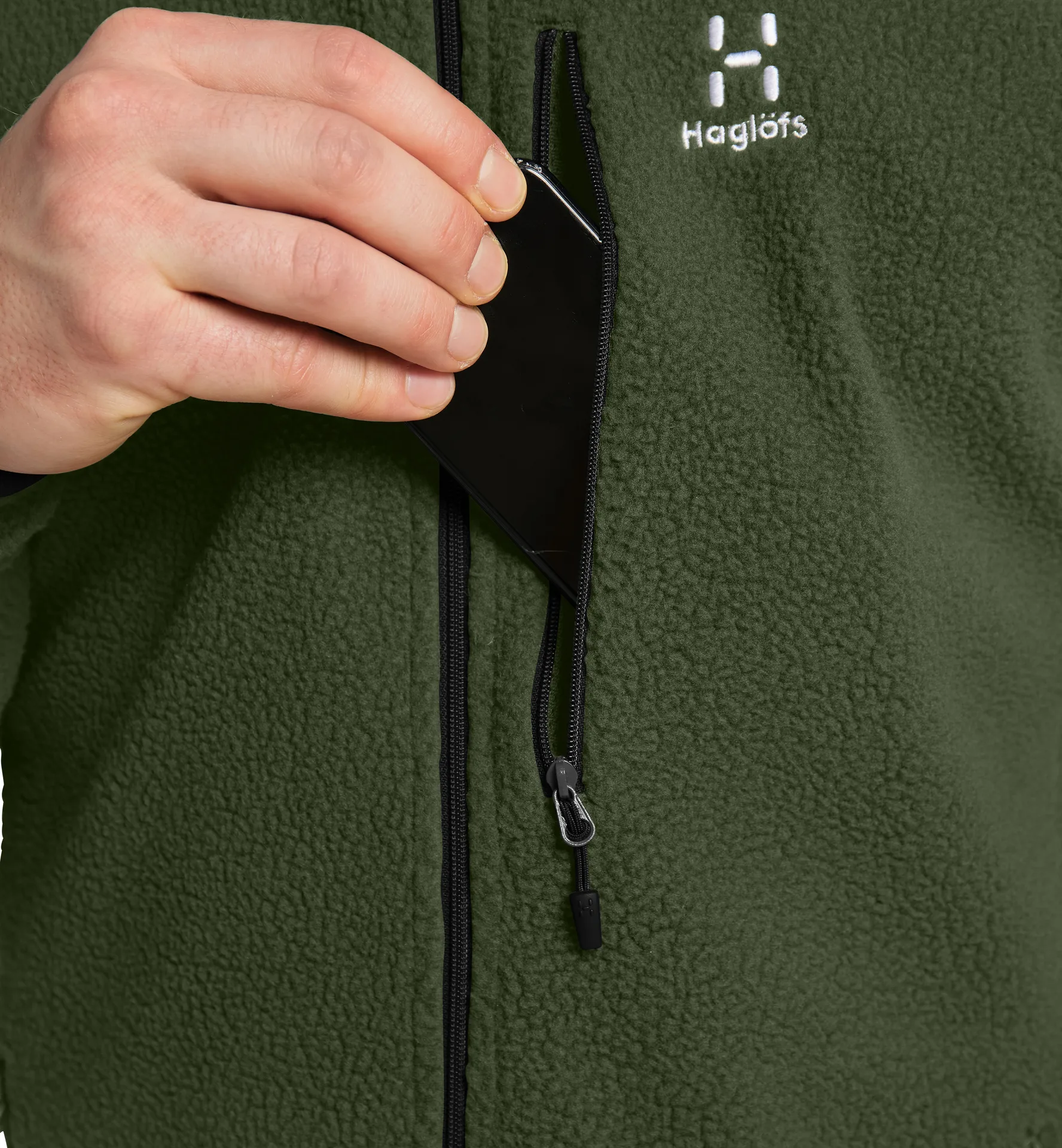 Lava Hood Men Seaweed Green/True Black