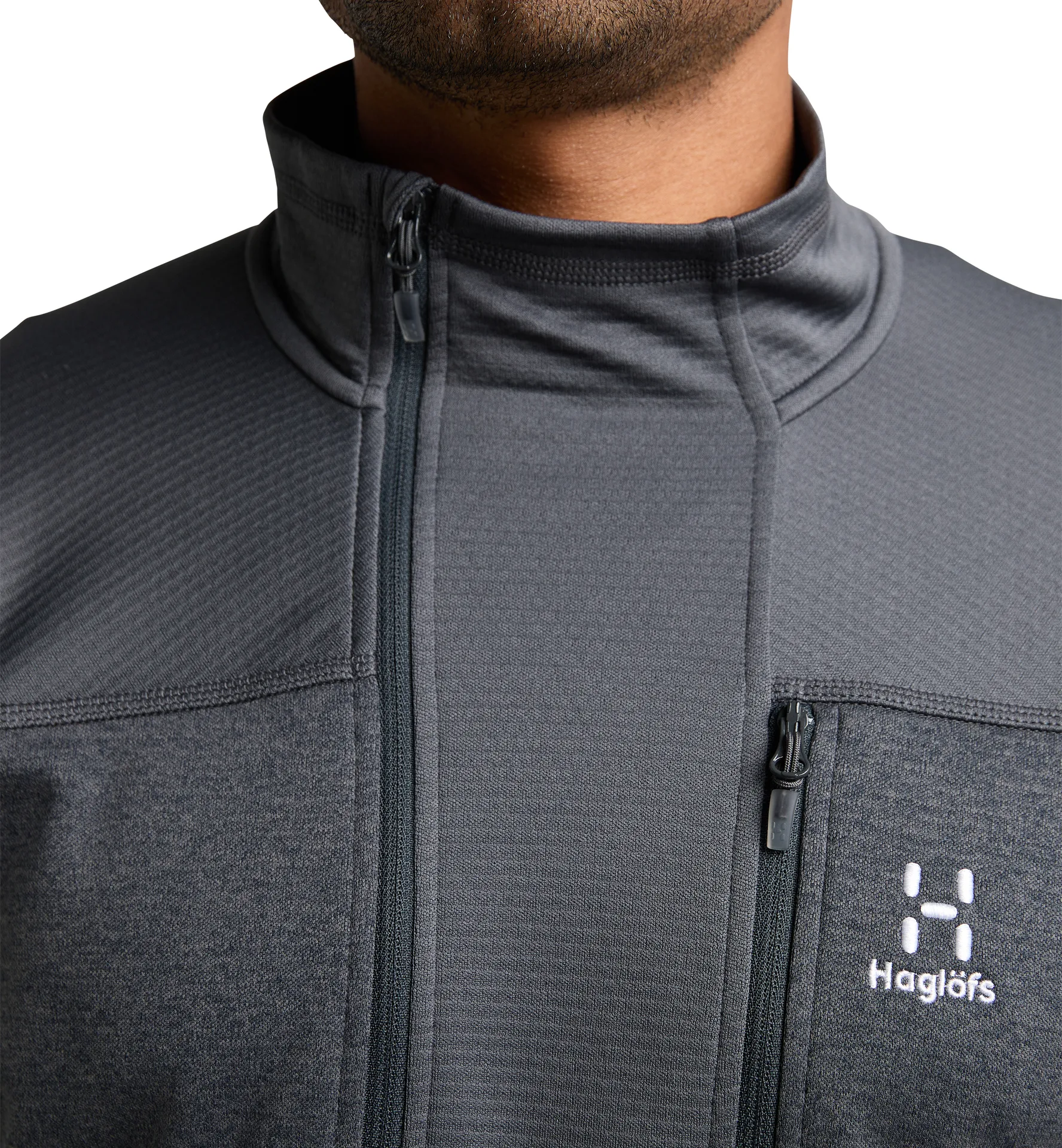 ROC Flash Mid Halfzip Men Magnetite