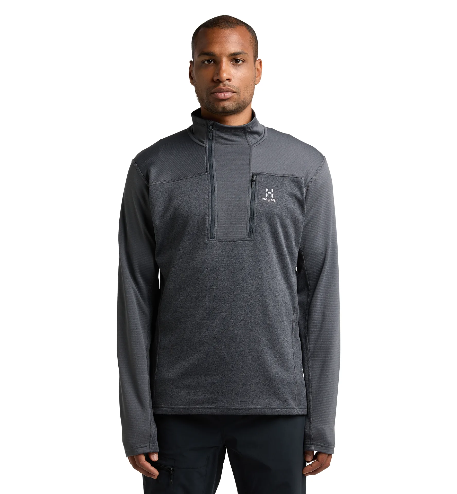 ROC Flash Mid Halfzip Men Magnetite