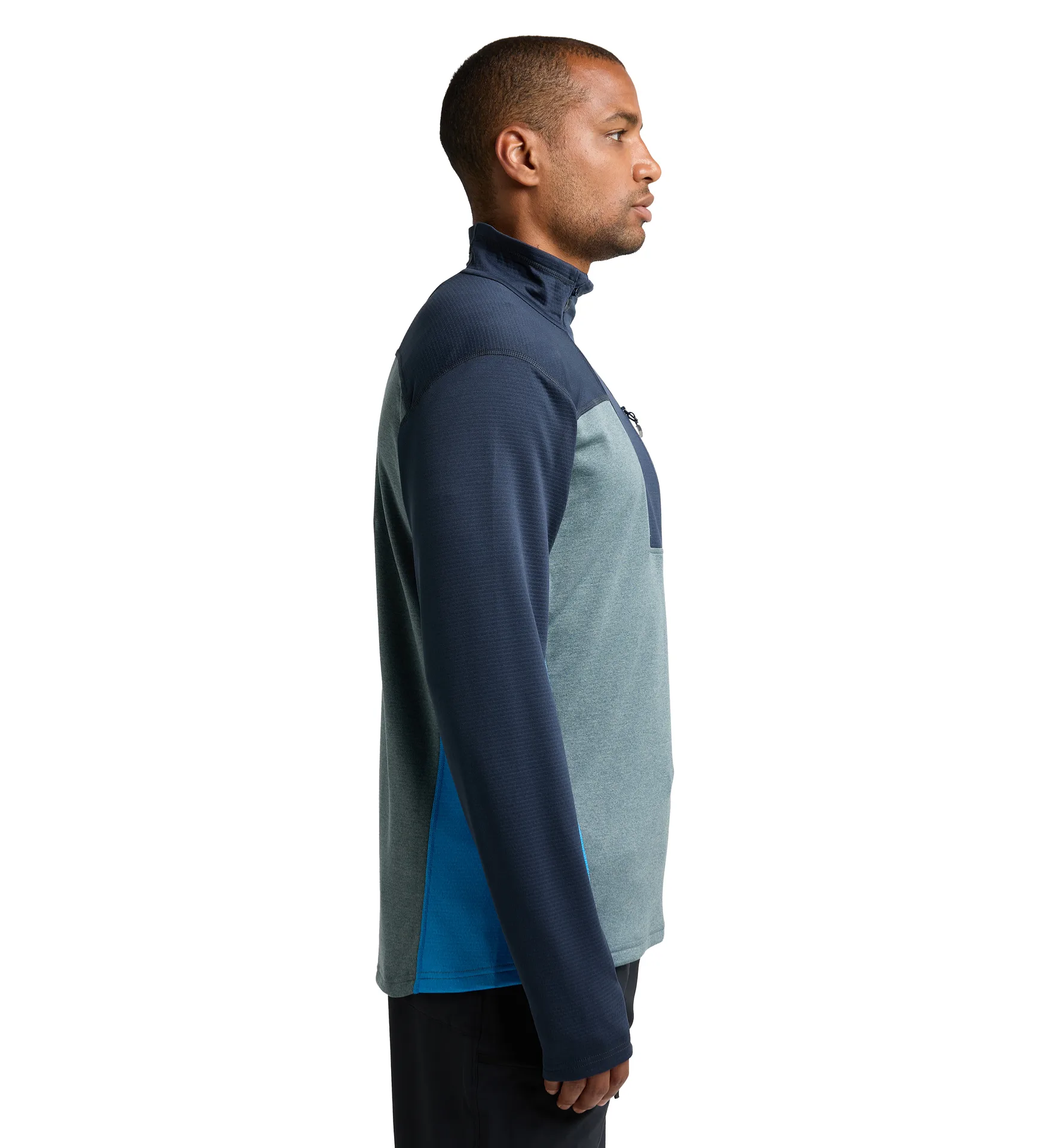 ROC Flash Mid Halfzip Men Tarn blue/Steel blue